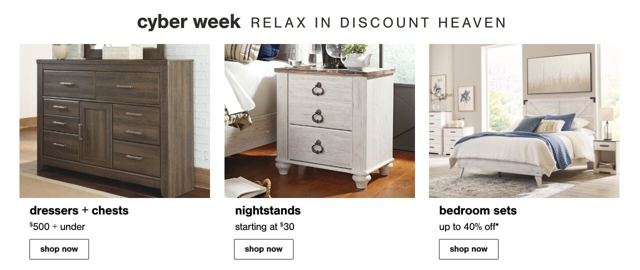 Beds, Nightstands, Bedroom price cuts